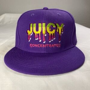 Juicy Concentrates Heady Pros SnapBack Hp Flat Brim Hat *RARE*